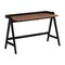 Saltoro Sherpi 50 Inch Writing Desk, Raised Edge Top, 2 USB Ports, Industrial Style, Brown-